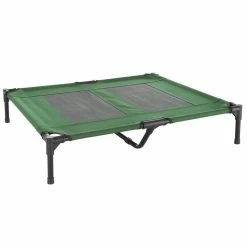 Large Green Elevated Pet Bed by Petmaker