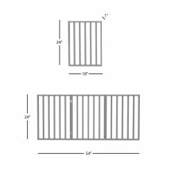54 in. x 24 in. Wooden Freestanding Gray Pet Gate by Petmaker -Cheap Bird & Wildlife Supplies Store petmaker dog pens gates hw3210103 c3 1000