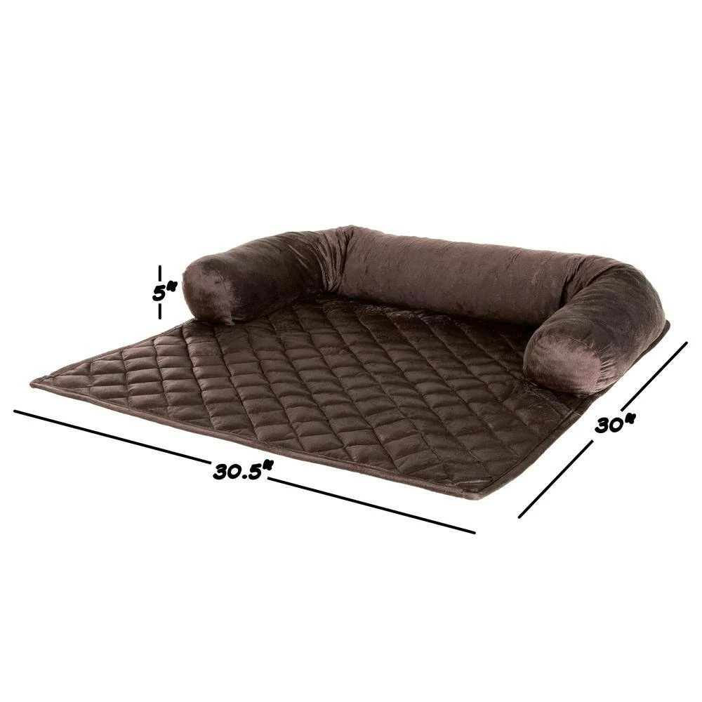 30.5 in. x 32 in. Polyester Brown Pet Cover by Petmaker 2 30.5 in. x 32 in. Polyester Brown Pet Cover by Petmaker - Image 2