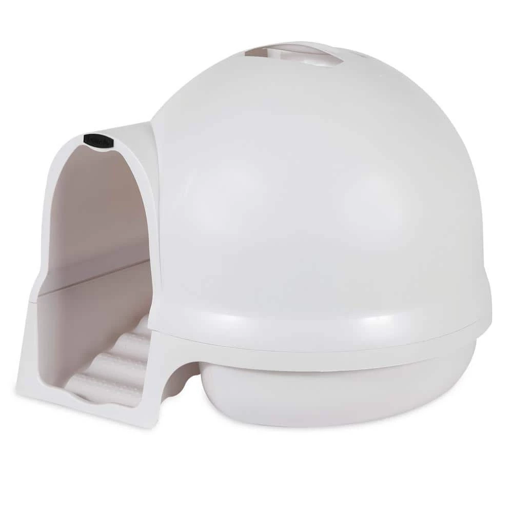 Booda Dome Pearl White Cleanstep Litter Box by Petmate 2 Booda Dome Pearl White Cleanstep Litter Box by Petmate - Image 2