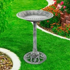 Weather Resistant Antique Bird Bath in Gray by Pure Garden 11 Weather Resistant Antique Bird Bath in Gray by Pure Garden -Cheap Bird & Wildlife Supplies Store pure garden accessories hw1500107 31 1000