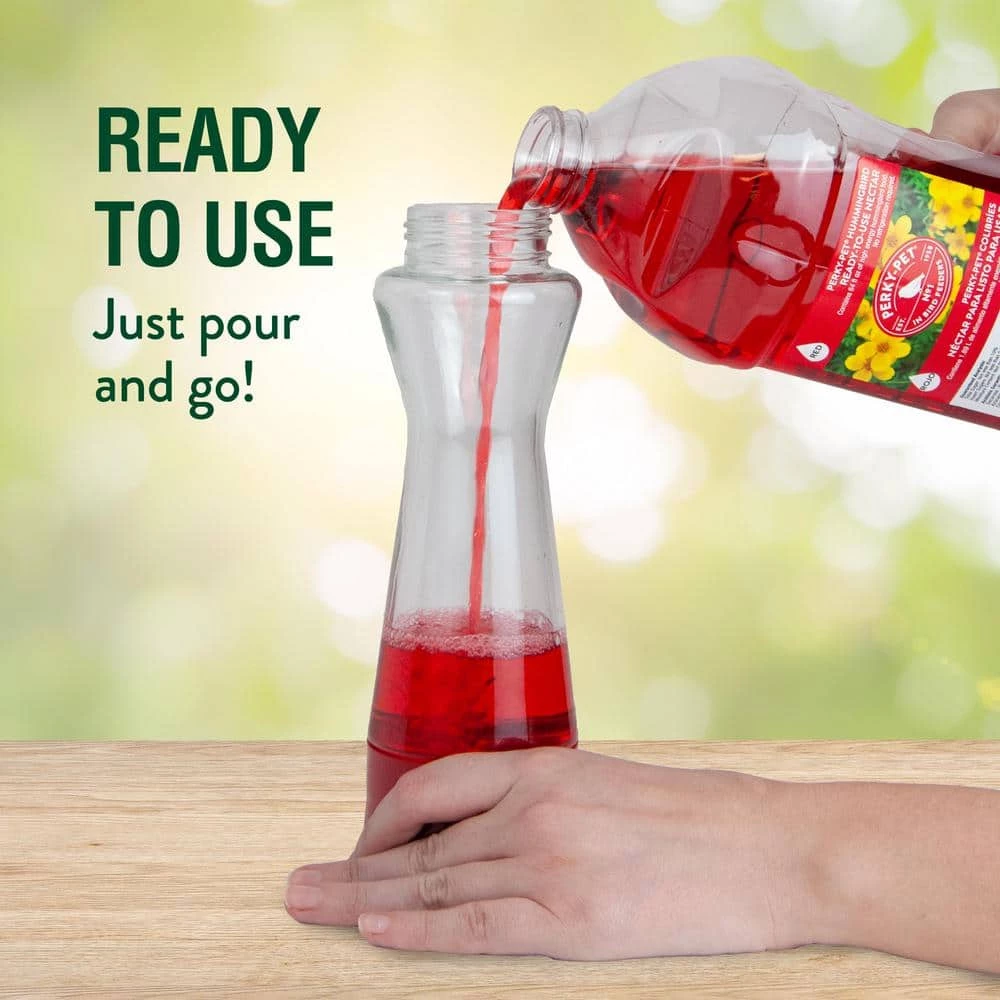 64 oz. Red Ready-to-Use Hummingbird Nectar by Perky-Pet 5 64 oz. Red Ready-to-Use Hummingbird Nectar by Perky-Pet - Image 5