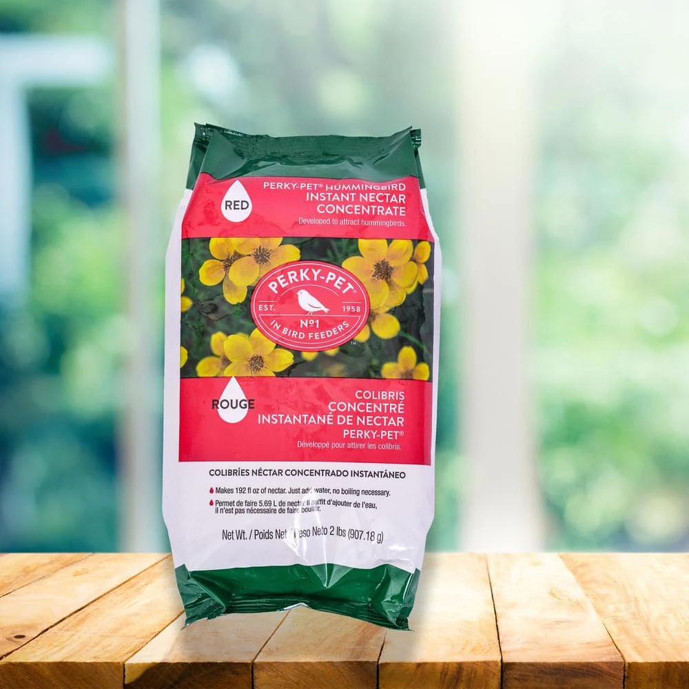 32 oz. Red Instant Nectar Hummingbird Concentrate by Perky-Pet 2 32 oz. Red Instant Nectar Hummingbird Concentrate by Perky-Pet - Image 2