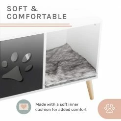 Convertible 22 in. Black and White Cat Tree End Table by Sam's Pets -Cheap Bird & Wildlife Supplies Store sam s pets cat trees scratch posts sp ct1265bw a0 1000