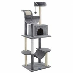 Submarine 60 in. Gray Hard Box Cat Tree by Sam's Pets