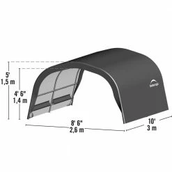 8 ft. W x 10 ft. D x 5 ft. H Small Round Livestock Portable Shelter with Waterproof UV Protecting Fabric by ShelterLogic 10 8 ft. W x 10 ft. D x 5 ft. H Small Round Livestock Portable Shelter with Waterproof UV Protecting Fabric by ShelterLogic -Cheap Bird & Wildlife Supplies Store shelterlogic accessories 51560 c3 1000