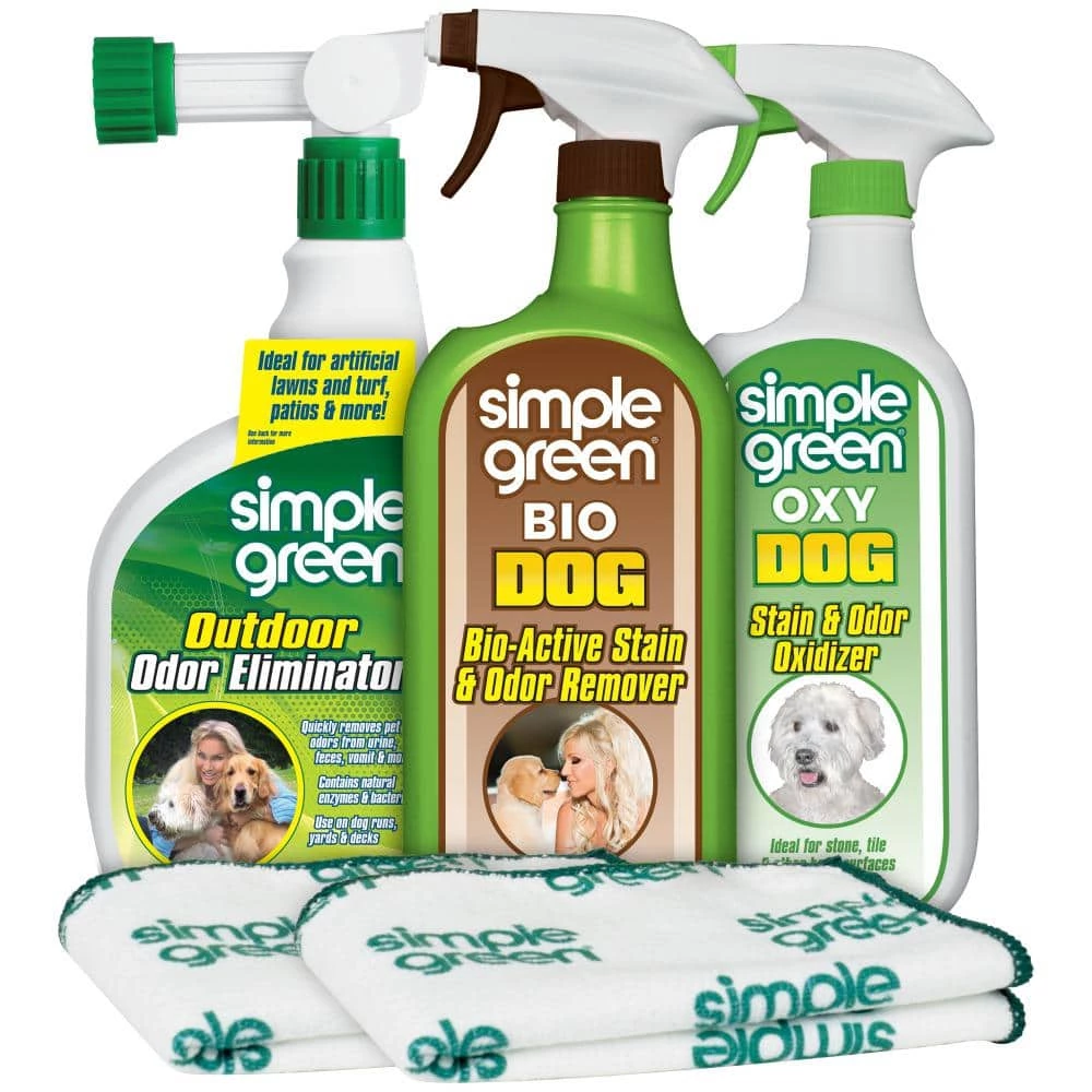 Dog Indoor and Outdoor Odor and Stain Remover Kit by Simple Green 1 Dog Indoor and Outdoor Odor and Stain Remover Kit by Simple Green