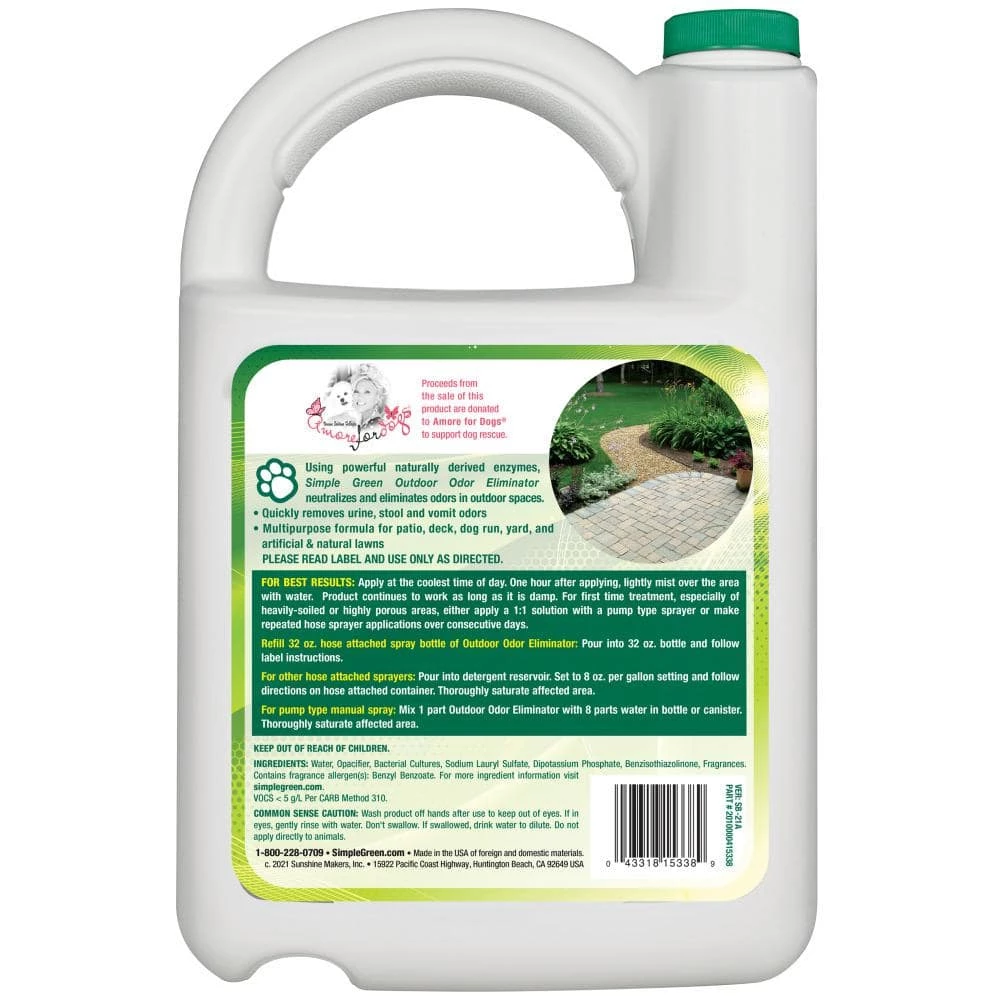 128 oz. Outdoor Odor Eliminator (2-Pack) by Simple Green 2 128 oz. Outdoor Odor Eliminator (2-Pack) by Simple Green - Image 2