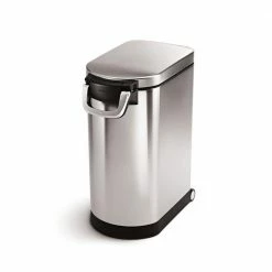 Large Pet Food Storage Can in Fingerprint-Proof Brushed Stainless Steel by simplehuman