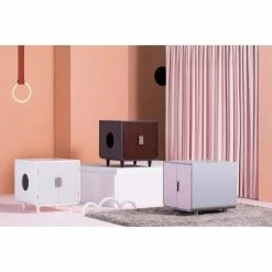 Dyad Alpine White Wooden Cat Litter Box by Staart -Cheap Bird & Wildlife Supplies Store staart litter boxes houses st k100020 31 1000