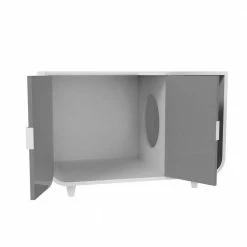 Dyad Wooden Cat Litter Box Large in Alpine White by Staart -Cheap Bird & Wildlife Supplies Store staart litter boxes houses st k100021 c3 1000