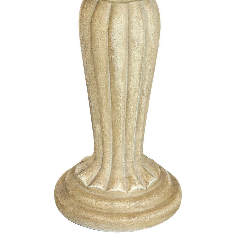 Grecian Garden Reinforced Concrete Bird Bath 16 in. by Sunnydaze Decor 2 Grecian Garden Reinforced Concrete Bird Bath 16 in. by Sunnydaze Decor - Image 2