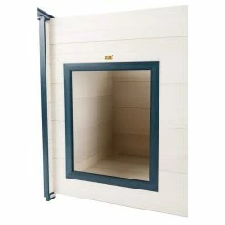 ECOFLEX Lodge Style Dog House - Jumbo by New Age Pet -Cheap Bird & Wildlife Supplies Store tan new age pet dog houses ecoh203jmb 4f 1000