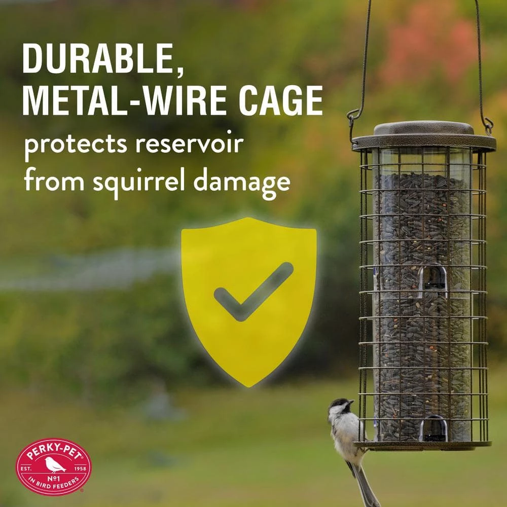 Squirrel Stumper Squirrel Resistant Metal Wild Bird Feeder - 3 lb. Capacity by Perky-Pet 3 Squirrel Stumper Squirrel Resistant Metal Wild Bird Feeder - 3 lb. Capacity by Perky-Pet - Image 3