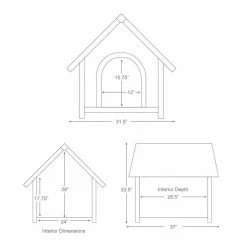 Nantucket Large Dog House in Tan/White by TRIXIE 5 Nantucket Large Dog House in Tan/White by TRIXIE -Cheap Bird & Wildlife Supplies Store tan white trixie dog houses 39471 4f 1000