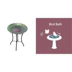 18 in. Glass Outdoor Fusion Mosaic Flower Birdbath with Stand by Teamson Home 7 18 in. Glass Outdoor Fusion Mosaic Flower Birdbath with Stand by Teamson Home -Cheap Bird & Wildlife Supplies Store teamson home bird bath fountains 3014051 4f 1000