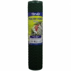 2 ft. x 25 ft. Green Poultry Hex Fence by Tenax