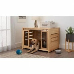 40 in. Pet Crate Accent Table - Natural by TRINITY -Cheap Bird & Wildlife Supplies Store trinity dog crates crate pads tsklna 3401 31 1000