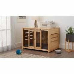 40 in. Pet Crate Accent Table - Natural by TRINITY -Cheap Bird & Wildlife Supplies Store trinity dog crates crate pads tsklna 3401 c3 1000