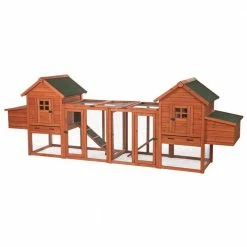 123.5 in. L x 27.5 in. W x 42.5 in. H Chicken Coop Duplex with Outdoor Run by TRIXIE