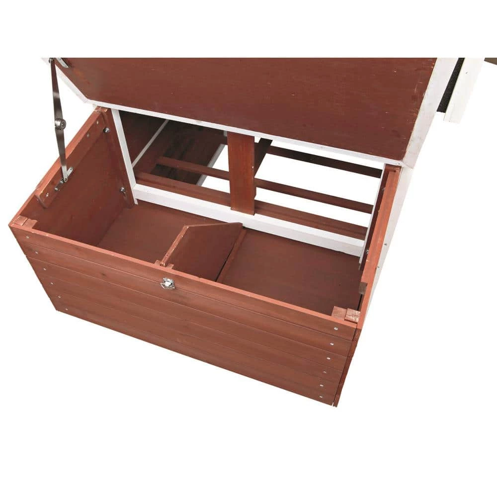 Brown-White Chicken Coop with a View by TRIXIE 2 Brown-White Chicken Coop with a View by TRIXIE - Image 2