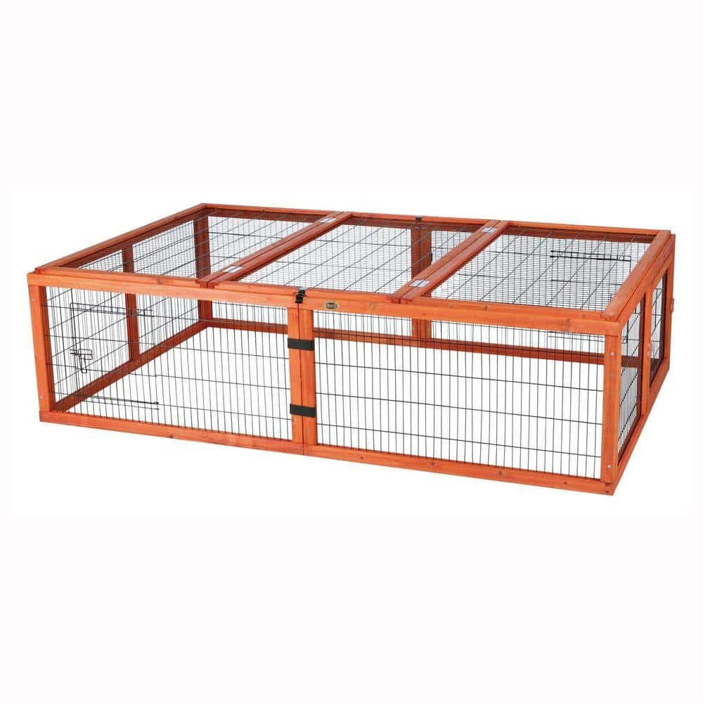 5.7 ft. x 3.6 ft. x 1.6 ft. Large Outdoor Enclosure with Mesh Cover Run by TRIXIE 1 5.7 ft. x 3.6 ft. x 1.6 ft. Large Outdoor Enclosure with Mesh Cover Run by TRIXIE
