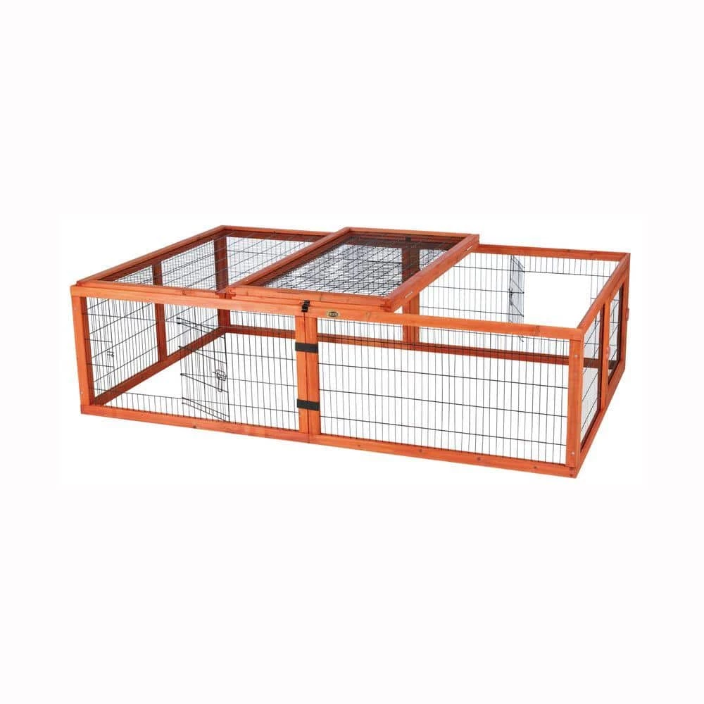 5.7 ft. x 3.6 ft. x 1.6 ft. Large Outdoor Enclosure with Mesh Cover Run by TRIXIE 2 5.7 ft. x 3.6 ft. x 1.6 ft. Large Outdoor Enclosure with Mesh Cover Run by TRIXIE - Image 2