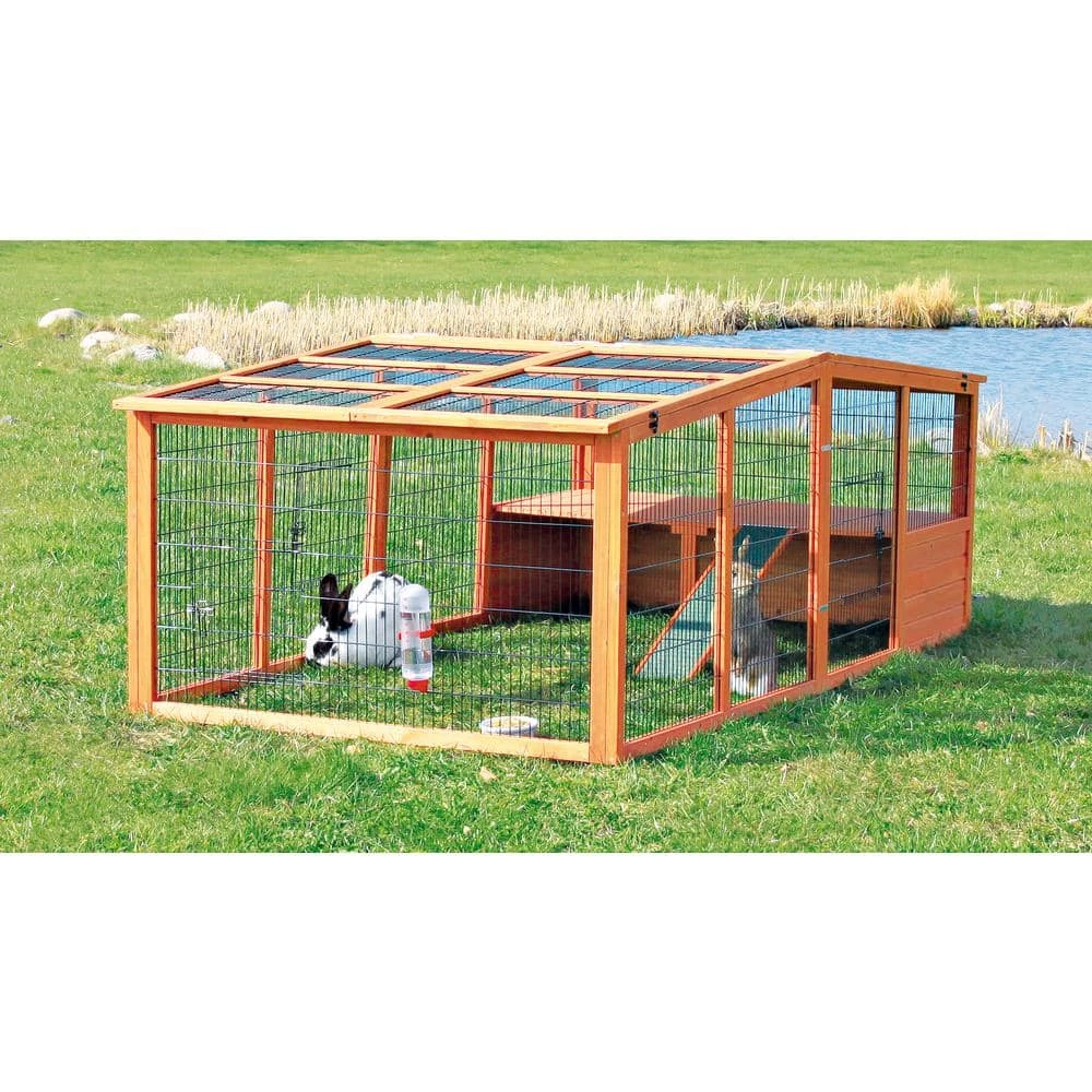 7.9 ft. x 3.8 ft. x 2.6 ft. Extra-Large Outdoor Enclosure with Mesh Cover Run by TRIXIE 4 7.9 ft. x 3.8 ft. x 2.6 ft. Extra-Large Outdoor Enclosure with Mesh Cover Run by TRIXIE - Image 4