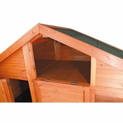 6.4 ft. x 2.6 ft. x 5 ft. Rabbit Enclosure with Gabled Roof Hutch by TRIXIE 6 6.4 ft. x 2.6 ft. x 5 ft. Rabbit Enclosure with Gabled Roof Hutch by TRIXIE -Cheap Bird & Wildlife Supplies Store trixie beds cages 62336 4f 1000