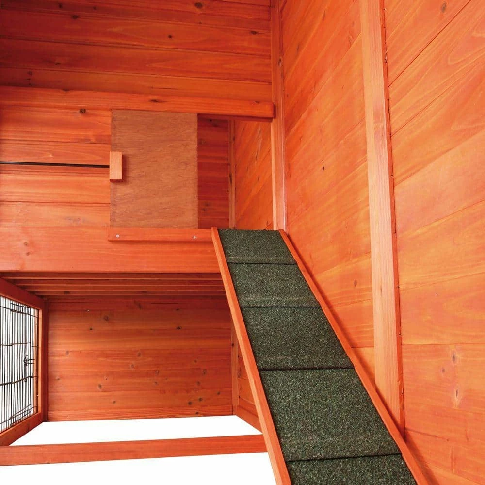 6.4 ft. x 2.6 ft. x 5 ft. Rabbit Enclosure with Gabled Roof Hutch by TRIXIE 2 6.4 ft. x 2.6 ft. x 5 ft. Rabbit Enclosure with Gabled Roof Hutch by TRIXIE - Image 2