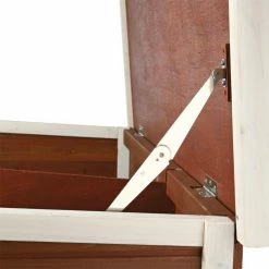 3.75 ft. x 2 ft. x 3.5 ft. Medium 2-Story Rabbit Hutch in Brown/White by TRIXIE -Cheap Bird & Wildlife Supplies Store trixie beds cages 62408 1f 1000