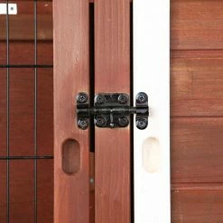 3.75 ft. x 2 ft. x 3.5 ft. Medium 2-Story Rabbit Hutch in Brown/White by TRIXIE -Cheap Bird & Wildlife Supplies Store trixie beds cages 62408 44 1000