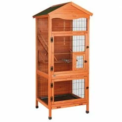 30.5 in. L x 30.5 in. W x 70.75 in. H Aviary Large Wooden Bird House by TRIXIE