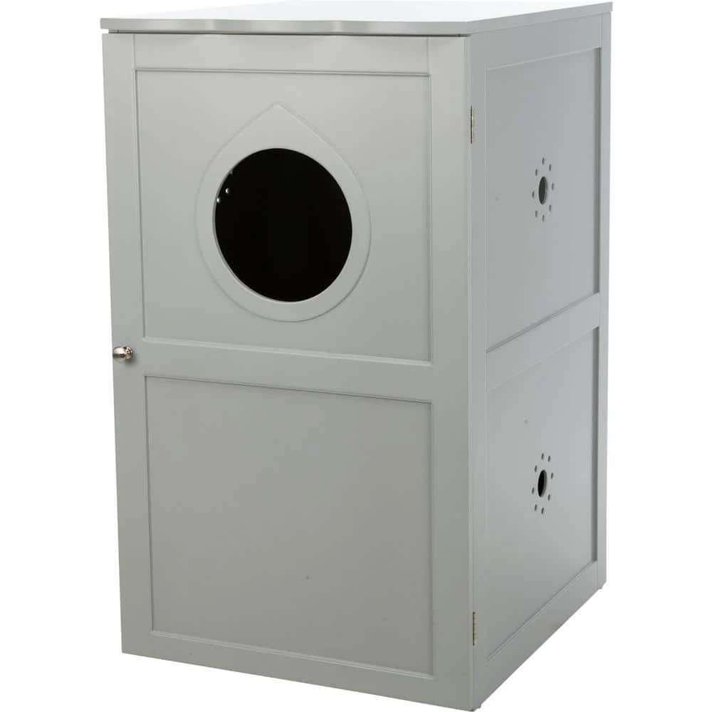 Litter Box Enclosure, Cat Litter Box Furniture Hidden, Wooden Pet House by TRIXIE 1 Litter Box Enclosure, Cat Litter Box Furniture Hidden, Wooden Pet House by TRIXIE