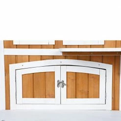 30.5 in. L x 22.75 in. W x 35.25 in. H 2-Story Wooden Cat Cottage by TRIXIE -Cheap Bird & Wildlife Supplies Store trixie cat houses 44095 4f 1000