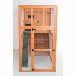 76.75 in. L x 37.25 in. W x 68.75 in. H Wooden Outdoor Cat Run by TRIXIE -Cheap Bird & Wildlife Supplies Store trixie cat houses 44096 1f 1000