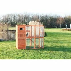 76.75 in. L x 37.25 in. W x 68.75 in. H Wooden Outdoor Cat Run by TRIXIE -Cheap Bird & Wildlife Supplies Store trixie cat houses 44096 4f 1000