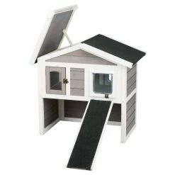 30.5 in. x 21.5 in. x 29.5 in. Insulated Cat Home in Gray/White by TRIXIE -Cheap Bird & Wildlife Supplies Store trixie cat houses 44115 1f 1000