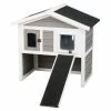 30.5 in. x 21.5 in. x 29.5 in. Insulated Cat Home in Gray/White by TRIXIE