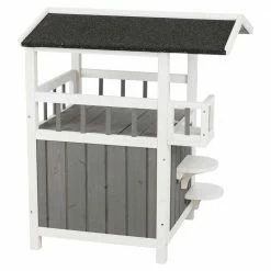 25 in. x 21.5 in. x 29.75 in. Pet Home with Shade in Gray/White by TRIXIE 8 25 in. x 21.5 in. x 29.75 in. Pet Home with Shade in Gray/White by TRIXIE -Cheap Bird & Wildlife Supplies Store trixie cat houses 44116 4f 1000