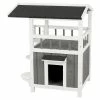 25 in. x 21.5 in. x 29.75 in. Pet Home with Shade in Gray/White by TRIXIE