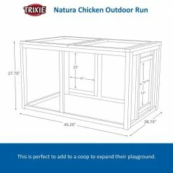Outdoor Run with Mesh Cover by TRIXIE -Cheap Bird & Wildlife Supplies Store trixie chicken coops 55965 fa 1000