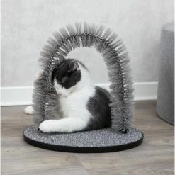 Cat Massager and Self Grooming Arch, Bristle Ring Brush, Carpet Base Scratcher, Cat Self Groomer by TRIXIE 6 Cat Massager and Self Grooming Arch, Bristle Ring Brush, Carpet Base Scratcher, Cat Self Groomer by TRIXIE -Cheap Bird & Wildlife Supplies Store trixie coat skin care 23130 4f 1000