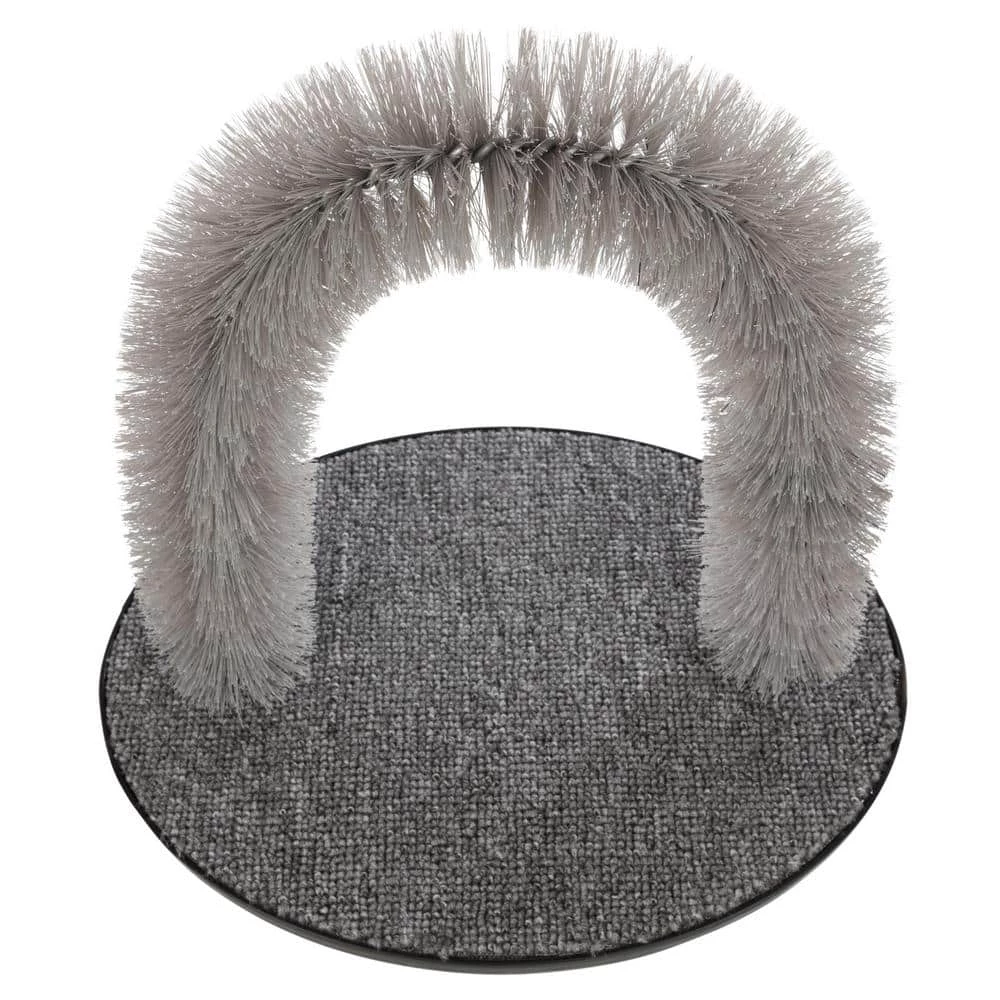 Cat Massager and Self Grooming Arch, Bristle Ring Brush, Carpet Base Scratcher, Cat Self Groomer by TRIXIE 2 Cat Massager and Self Grooming Arch, Bristle Ring Brush, Carpet Base Scratcher, Cat Self Groomer by TRIXIE - Image 2
