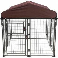 Deluxe Outdoor Dog Kennel with Cover, Medium by TRIXIE