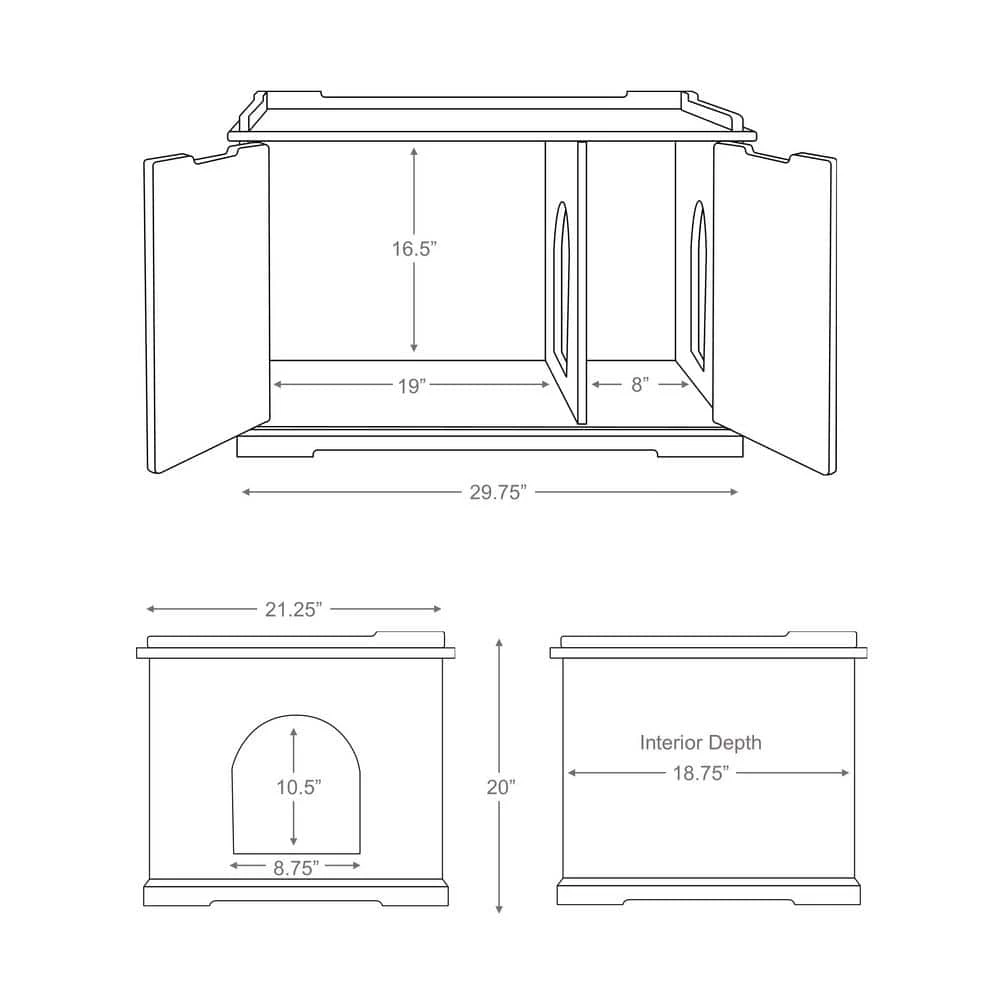 Wooden Pet House XL and Litter Box by TRIXIE 4 Wooden Pet House XL and Litter Box by TRIXIE - Image 4