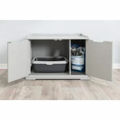 XL Wooden Litter Box Enclosurein Gray by TRIXIE -Cheap Bird & Wildlife Supplies Store trixie litter boxes houses 40235 31 1000