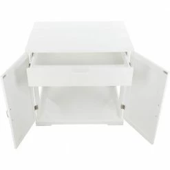 XL Wooden Litter Box Enclosure with Drawer, White by TRIXIE 8 XL Wooden Litter Box Enclosure with Drawer, White by TRIXIE -Cheap Bird & Wildlife Supplies Store trixie litter boxes houses 40236 1f 1000