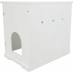 XL Wooden Litter Box Enclosure with Drawer, White by TRIXIE 10 XL Wooden Litter Box Enclosure with Drawer, White by TRIXIE -Cheap Bird & Wildlife Supplies Store trixie litter boxes houses 40236 fa 1000