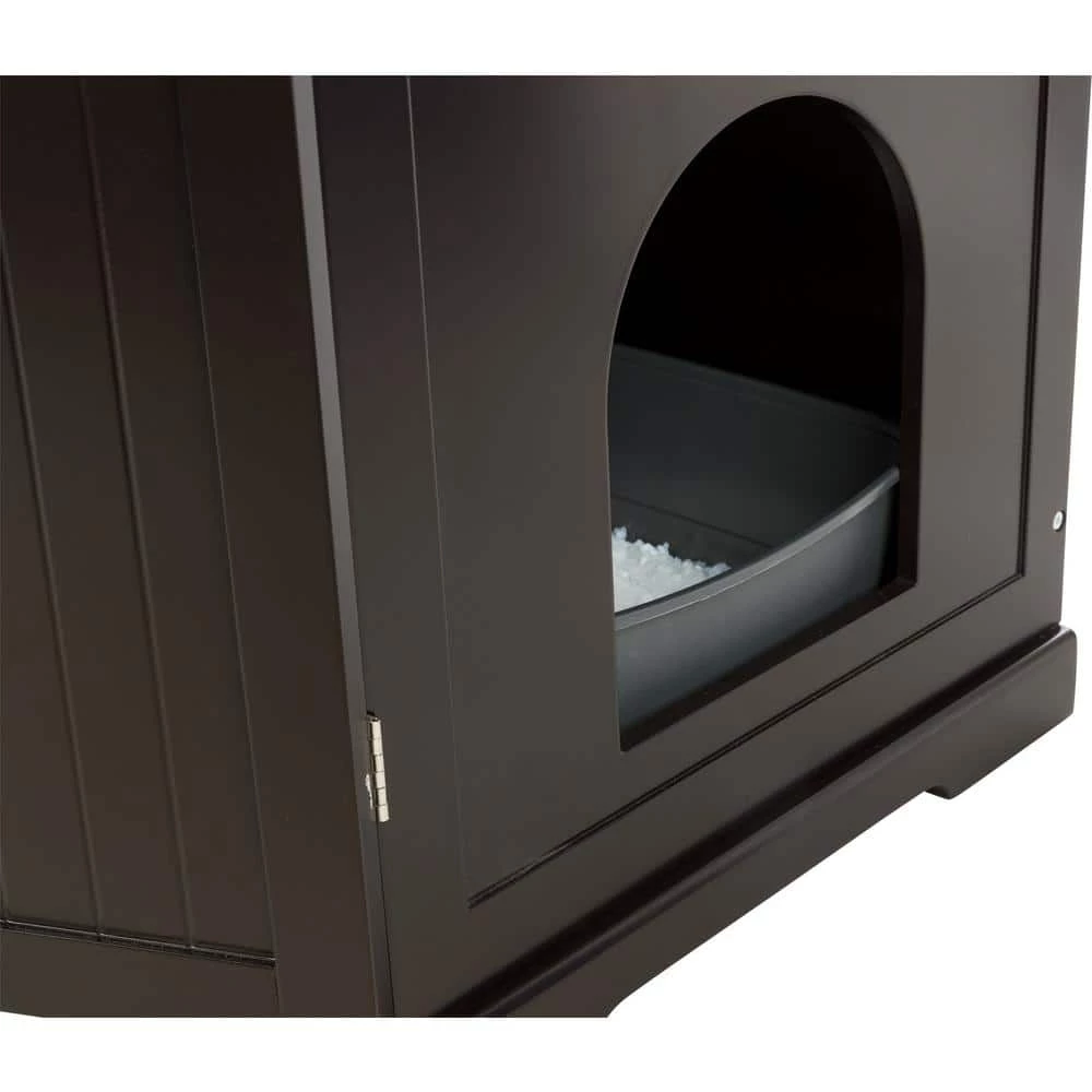XL Wooden Litter Box Enclosure with Drawer, Brown by TRIXIE 3 XL Wooden Litter Box Enclosure with Drawer, Brown by TRIXIE - Image 3